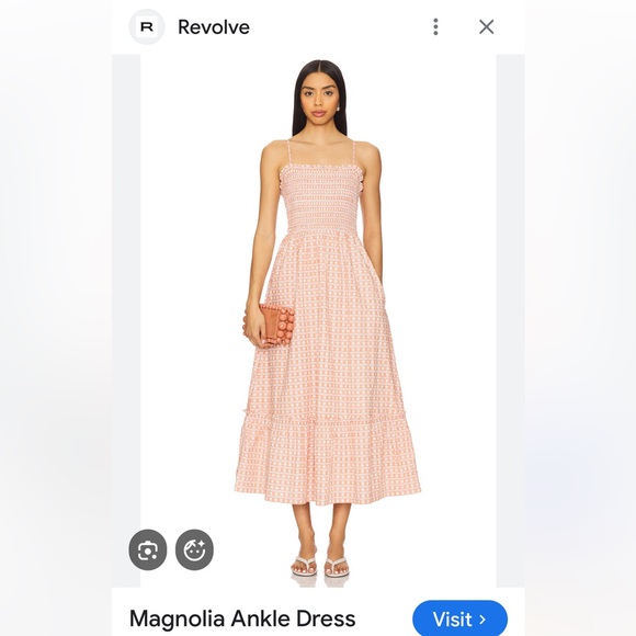 NEW CLEOBELLA magnolia ankle dress in bellini plaid - Picture 2 of 7